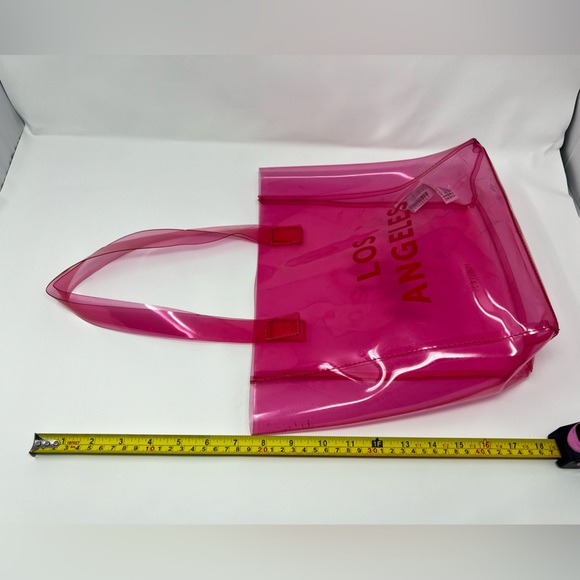 Pink Beach Tote Bag Summmer Vacation Travel Weekender Handbag Purse Tropical mom - Picture 14 of 17